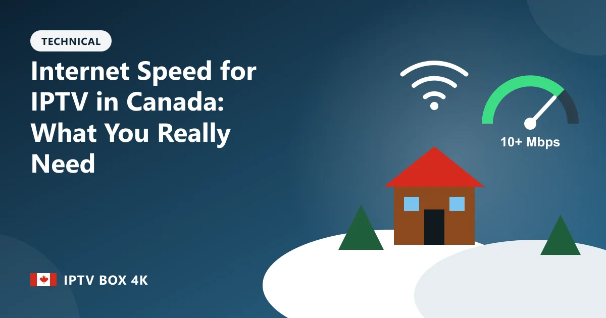 Internet Speed for IPTV in Canada: What You Really Need – illustration